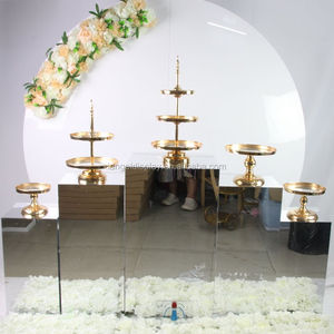 Iangel Bán Thiết Bị Đám Cưới Tùy Chỉnh Bánh Acrylic Trắng Khối Vuông Cột Plinth - Product Image 4