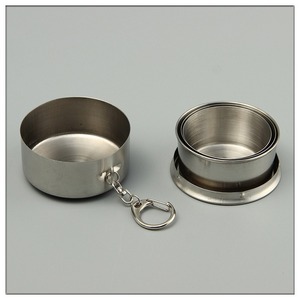 Gobelet pliable en acier inoxydable 65*32mm, vaisselle portable d'extérieur, verre à vin multi-usages, style simple - Product Image 5