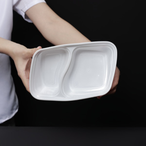 Benutzer definierte schwarze Kunststoff PP Lunch Box Mikrowelle Ofen sicher American Bento Einweg-Lebensmittel behälter Clam shell <span class=keywords><strong>Wrap</strong></span> für die Küche - Product Image 3