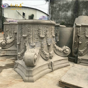 New Magic <b>Stone</b> Grc Column Base European Style Outdoor Decorative Relief Carving Xms - Product Image 1