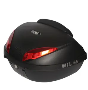 Caja de equipaje trasera para motocicleta de 52L, cajas traseras de aluminio para entrega de alimentos y almacenamiento de casco, Material PP - Product Image 1