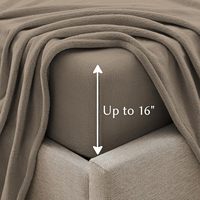Parure de draps en flanelle polaire 100% polyester, taille King, ultra douce, antistatique, 4 pièces (1 drap-housse 80x78 pouces, 1 drap plat, 2 taies d'oreiller)