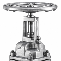 Vanne à opercule à joint métallique en acier inoxydable LUOKEFM Z41W CF3M PN40 à tige montante, à bride, manuelle, pour usage industriel, 2-16 pouces
