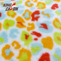 Tissu en fausse fourrure de vison Kingcason ultra doux, moelleux, épais et confortable, imprimé coloré, pour jouets en peluche, poupées, projets de bricolage et textiles