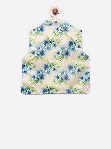 Twisha Conjunto de Kurta y Pijama para Niños con Chaqueta Estampada Floral, Ropa Tradicional Étnica Infantil (6 Meses – 12 Años) - Product Image 2