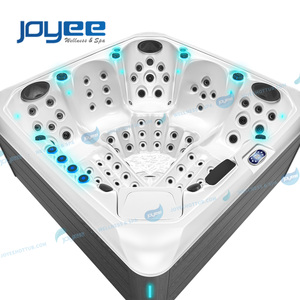 JOYEE Bon fournisseur <span class=keywords><strong>SPA</strong></span> 5 personnes bain à remous familial Jacuzzier Hottub Out Door Whirlpool Water Therapy avec cascade et fontaines - Product Image 1