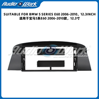 Nouvelle Fourniture Directe d'Usine - Cadre de Lecteur DVD de Voiture ABS Finition Mate 12,3 Pouces 2006-2010 pour Série 6 E60 - Cadre Audio de Voiture