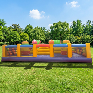 Château gonflable WINSUN avec trampoline intégré, taille personnalisée, ignifuge, imperméable, en PVC sans plomb, certifié CE - Product Image 1