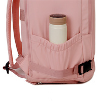 Sac pour ordinateur portable en polyester imperméable avec logo personnalisé, motif géométrique coréen, fermeture éclair, 20-39L, 40x30x20, avec coussin d'air et sangle, pour étudiants, voyages et affaires
