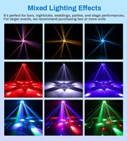 Projecteur LED 4-en-1 à 6 Bras 150W Effet Faisceau, Stroboscope et Laser, Tête Mobile DMX512 pour Éclairage Scénique DJ, Discothèque et Fêtes