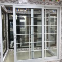 Porte coulissante double vitrage en PVC avec excellente isolation acoustique et fonction d'économie d'énergie