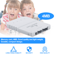 Carte mémoire 4Mega pour PS1 Adaptateur de console de jeu Carte de stockage pour PS1 4M Memory Stick