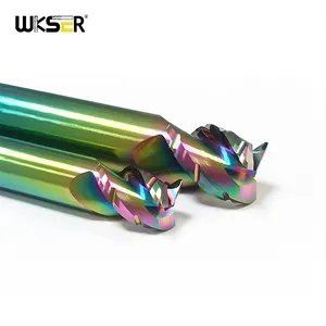 High quality can be customized rough milling cutter rainbow coating square end mill CNC Cutter Tools non-standard Milling Cutter