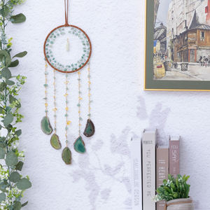 จี้คริสตัลอาเกตตาข่ายกระดิ่งลมสำหรับ<span class=keywords><strong>ห้อง</strong></span><span class=keywords><strong>นอน</strong></span>ห้องเด็กระเบียง-พีระมิดหินที่เป็นเอกลักษณ์ของที่ระลึกและของขวัญ - Product Image 3