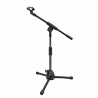 Support de microphone portable réglable sur pied avec bras articulé et pince pour chant, podcast, studio, scène et performances en direct
