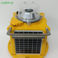 Safetrip, certifié ICAO, éclairage de bord de piste à LED solaire, couleur bleue, pour une solution d'éclairage au sol d'aéroport complète