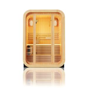 Modern Traditional Large Full Body Garden Sauna Room Solid Wood Construction with Infrared Carbon Heater Outdoor <strong>Steam</strong> <strong>Bath</strong>