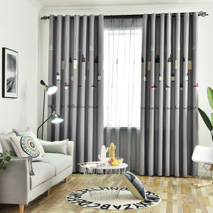 Lámpara Colgante Gris Claro Multicolor con Estampado a Mano, Cortina Semiopaca, Estilo Moderno Minimalista - Product Image 1