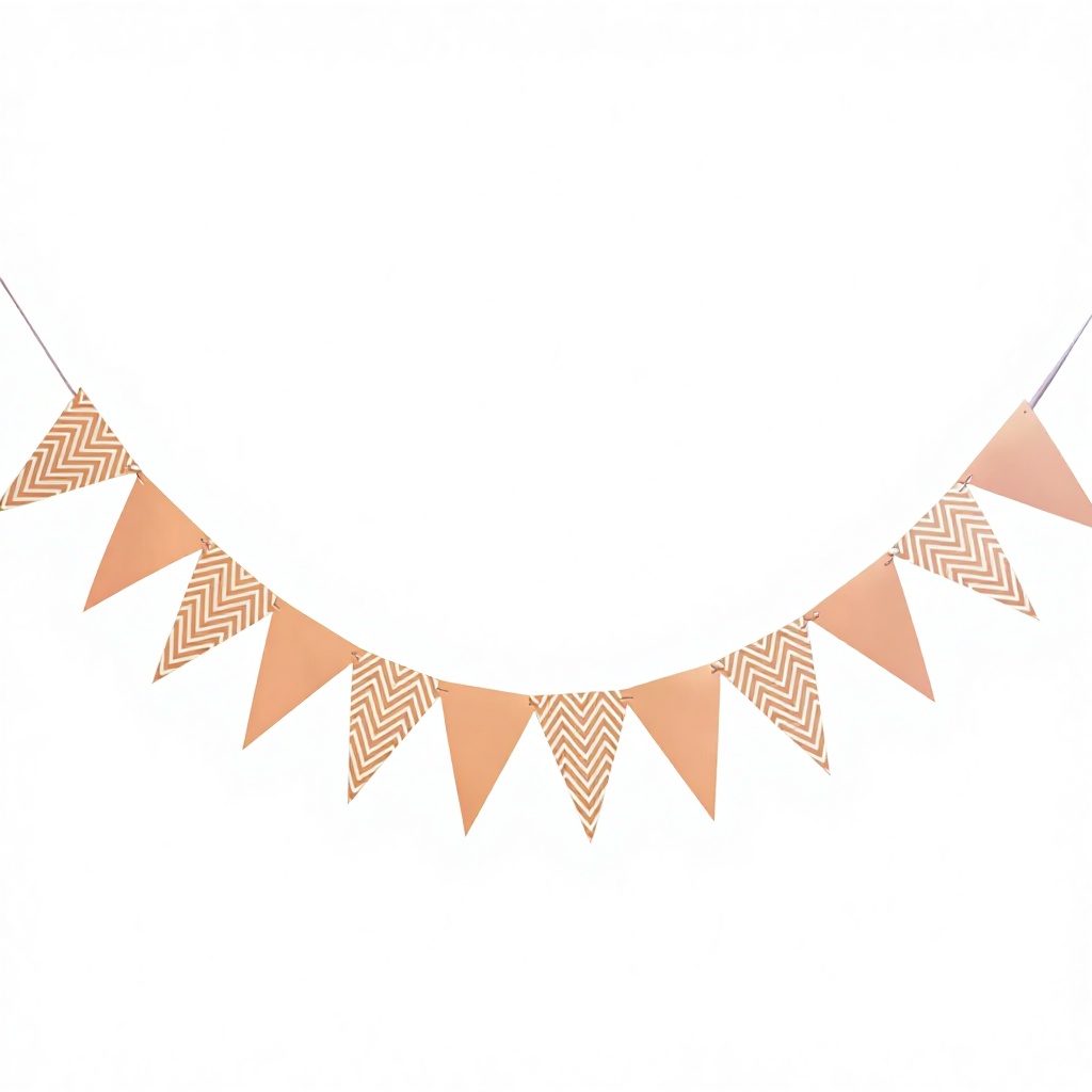 Drapeau triangulaire rose