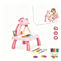 Table de dessin LED projecteur de dessins animés pour enfants, tableaux de peinture, bureaux d'activités artistiques et créatives, jouets éducatifs de projection