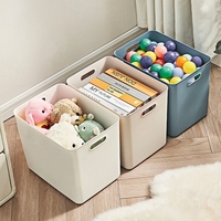Boîte de rangement empilable pour la maison Boîte de tri à couvercle en plastique Boîte de rangement multifonctionnelle épaissie de grande capacité