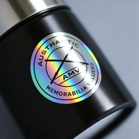 Autocollants holographiques argentés personnalisés pour emballages, étiquettes pour flacons de 10 ml, délai de livraison rapide