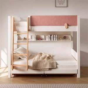 <span class=keywords><strong>Lit</strong></span> superposé en bois durable Rosegia pour enfants avec tiroirs coulissants et rangement - <span class=keywords><strong>Lit</strong></span> superposé écologique pour filles - Product Image 5