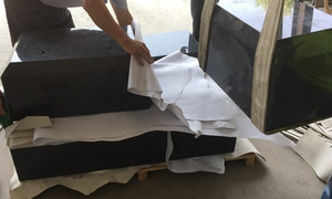 อนุสรณ์สถานหินแกรนิตสีดำ G654 ชุดสุสานหินแกรนิตขัดเงา - Product Image 5