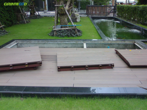 Plastic Wood Plastic Composite Popular WPC Decking Wood Plastic Composite Decking Floor For Outdoor