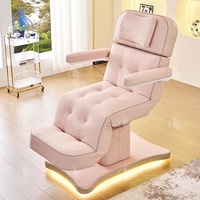 Fauteuil de Soin Électrique pour Esthéticienne, Table de Massage, Lit de Beauté pour Salon avec Moteurs