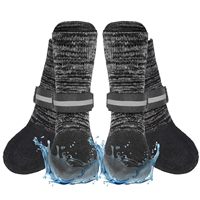Chaussettes imperméables antidérapantes pour chien, protection des pattes pour l'hiver, pour chiens de taille moyenne et grande, confortables et offrant une bonne adhérence pour l'extérieur