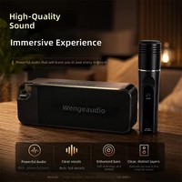 Altavoz Inalámbrico Portátil de Alta Fidelidad de 15 W, Sonido de Alta Calidad, Larga Duración, Subwoofer Impermeable con Linterna LED y Banco de Energía para Exteriores