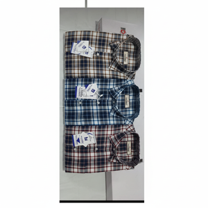 เสื้อเชิ้ตแขนยาวลายสก็อตคลาสสิกสำหรับผู้ชายและผู้หญิง - Product Image 1