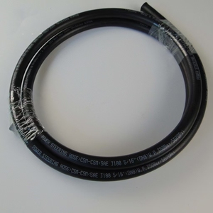 Haute qualité 3/8 pouces SAE J188 tuyau de <span class=keywords><strong>direction</strong></span> <span class=keywords><strong>assistée</strong></span> en caoutchouc noir lisse pour voiture camion prix usine coupe haute pression - Product Image 3