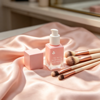 Flacon pompe vide en verre pour fond de teint, portable et rechargeable, idéal pour les boutiques de cosmétiques en ligne - Vente chaude