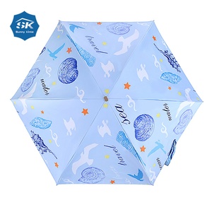 ร่มพกพาขนาดเล็กคุณภาพสูงปี 2023 พร้อมลายปักชื่อย่อ - แบบพับได้ ใช้งานด้วยมือ ดีไซน์ทันสมัย Sunny Kinte SK-0133 อลูมิเนียม+โลหะ+ - Product Image 4