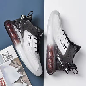 Chaussures de course tendance pour hommes, légères, avec semelle épaisse et amorti, fermeture à lacets, confortables, EVA PU-Gummi - Product Image 2