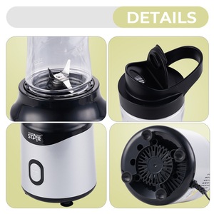 Licuadora Winningstar de 450W y 0.6L de acero inoxidable, exprimidor eléctrico para jugos frescos y comida para bebés - Product Image 3