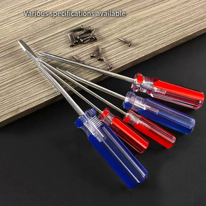 Tournevis Phillips professionnel à pointe magnétique, manche en plastique bleu transparent, tête cruciforme classique, 600 mm, pour usage domestique et industriel - Product Image 2