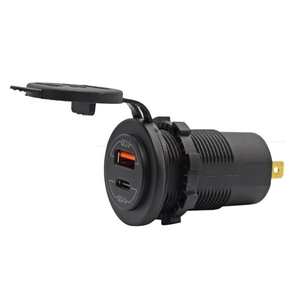 Usine directe double chargeur USB <span class=keywords><strong>voiture</strong></span> charge rapide IP 65 pour voyage support <span class=keywords><strong>de</strong></span> téléphone en plastique bleu chargeur universel IP65 65W Yucheng - Product Image 5