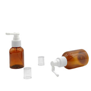 スプレーポンプ鼻スプレー,50mlアンバー旅行プラスチックペットポータブルスプレーボトル - Product Image 3