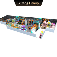 YiFang YF-184 Grand château gonflable intérieur pour enfants, grande fosse à balles, carrousel, trampoline, jeux interactifs, parc d'attractions commercial pour enfants