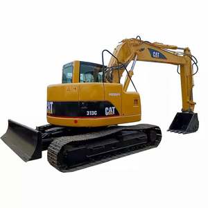 Excavatrice CAT313D d'occasion de haute qualité avec une capacité de 13 tonnes, vente directe d'usine, boîte de vitesses principale, roulement, moteur, composants PLT inclus - Product Image 1