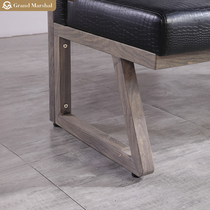 Ensemble de meubles en cuir de luxe léger de haute qualité, canapé, banc, chaise, sièges de banquette de café moderne, restauration rapide - Product Image 6