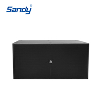 Subwoofers Sandy B218S Dual 18 pouces 4 ohms 1200W, équipement audio professionnel, enceinte de scène DJ
