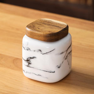 Frascos de Cerámica Simples con Tapa Hermética para Almacenamiento en la Cocina, para Café y Té - Product Image 4