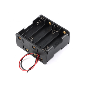 AA电池座双面弹簧塑料AA电池盒背对背带线4/6/8插槽AA电池盒6V/9V/12V - Product Image 4