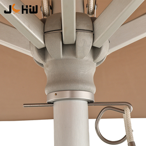 Parasol de patio commercial en aluminium grand format, imperméable, avec logo personnalisé, de luxe, pour hôtel, nouvelle conception, pour usage extérieur et jardin. - Product Image 4