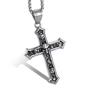 Collar con Colgante <span class=keywords><strong>de</strong></span> Metal <span class=keywords><strong>de</strong></span> la Virgen María, Madre <span class=keywords><strong>de</strong></span> Jesús, con <span class=keywords><strong>Cruz</strong></span> Grabada con Logotipo en Acero Inoxidable, en Oferta - Product Image 1