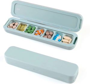 กล่องเก็บยาประจำสัปดาห์ 7 วัน พร้อมช่องแบ่ง วัสดุพลาสติก - Product Image 2
